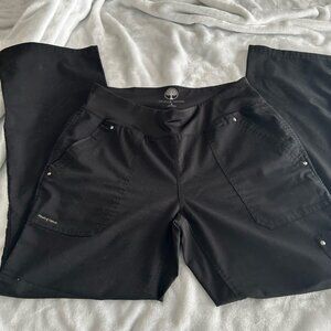 Purple label healing hands scrub pants black size small